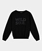 Esqualo Sweater Embroidery Wild Soul Black